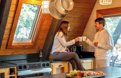 Spring Valley Cabin | Secluded Mountain A-Frame: Large Deck, Hot Tub, & BBQ, by Forest & Peak Retreats