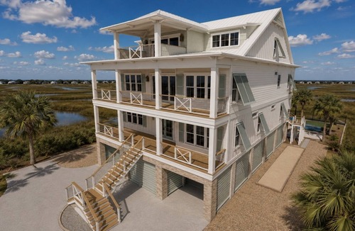 Inlet Harbour House | Second To None: Brand-New Luxury Retreat with Ocean Views, Pool & Hot Tub