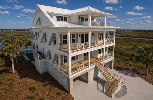 Inlet Harbour House | Second To None: Brand-New Luxury Retreat with Ocean Views, Pool & Hot Tub