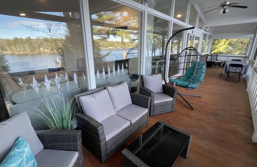 Rindge House | Serene Lakefront Home - Dock, Small Private Beach & Gorgeous Views
