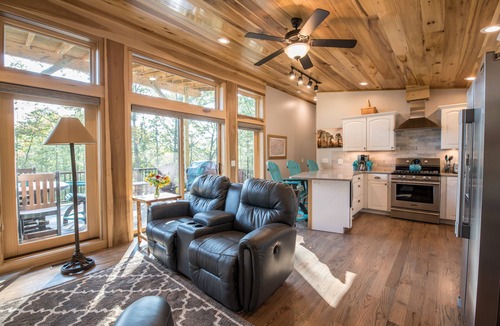 Fletcher Cabin | Silver Lining Cabin -Quiet Getaway, hot tub, Nature Trails, pet door