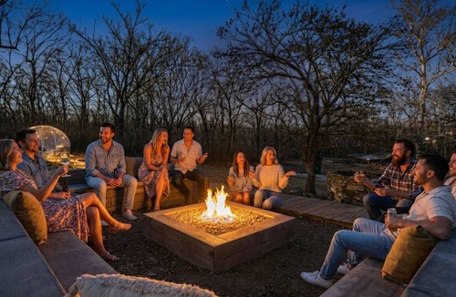 Grandview Cabin | Sleeps 21! 6 Acres-Sauna-TreeHouse-Pickleball-Downtown KC in only 21 min!
