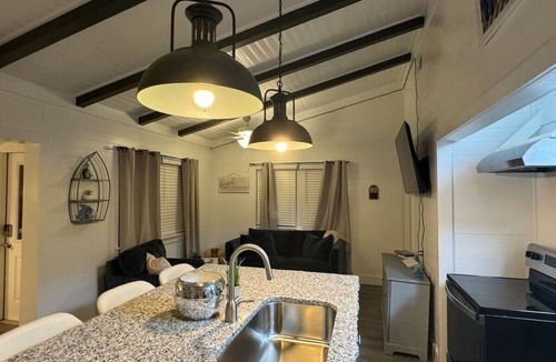 Galveston House | Ultimate Fishing Retreat: Spacious 3BR Bolivar Island Home with Dock & Cleaning Stations - Sleeps 12!