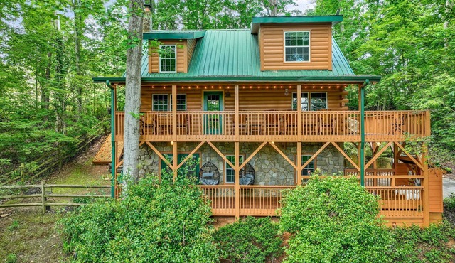 15 MINUTES FROM ASHEVILLE! Secluded peacefull LOG CABIN