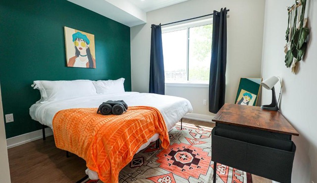 1Bed&1Bath KingBed,WIFI,WD,Central