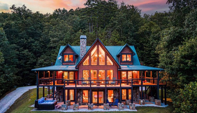 5BR Cabin on Fontana Lake | Dock, Hot Tub, Game Rm