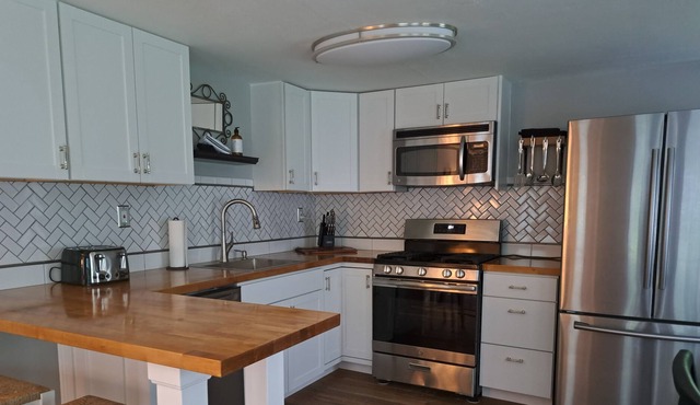 A privately located home/ newly renovated on National Forest a one of a kind.