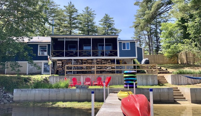 Big Pine Lakefront Cottage with Dock, Fire Pit & BBQ