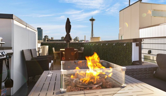 Brand New Luxe Home with Rooftop and Space Needle Views