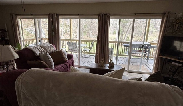 cabin on a stream in Sugar Grove