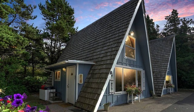 Charming A Frame Nestled Amidst Trees in Otter Rock, Oregon in Otter Rock