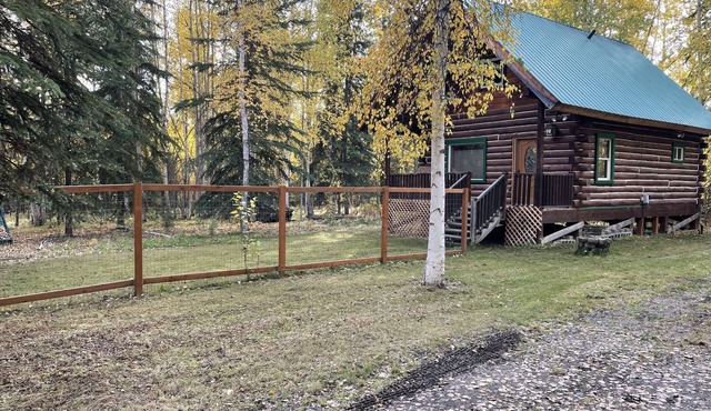 Cozy Alaskan themed cabin suitable for families or couples! King size bed, w/d