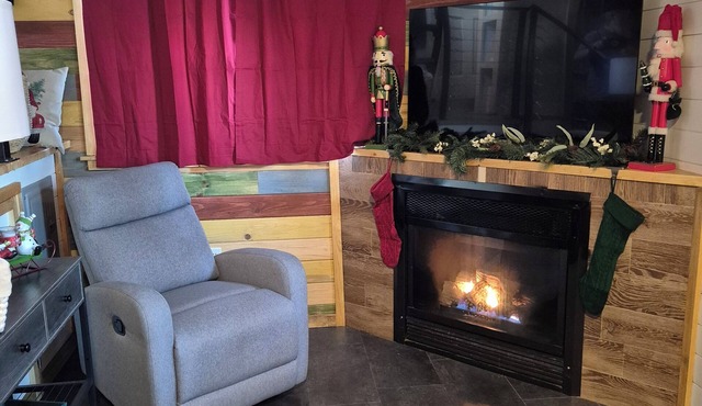 Cozy North Pole Christmas cabin