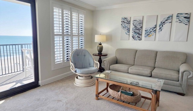 Direct Ocean & Beach View -Litchfield, Rare 2 Oceanfront Porches!