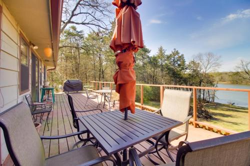 Dock & Water-View Deck: Home on Lake Dardanelle in Scranton