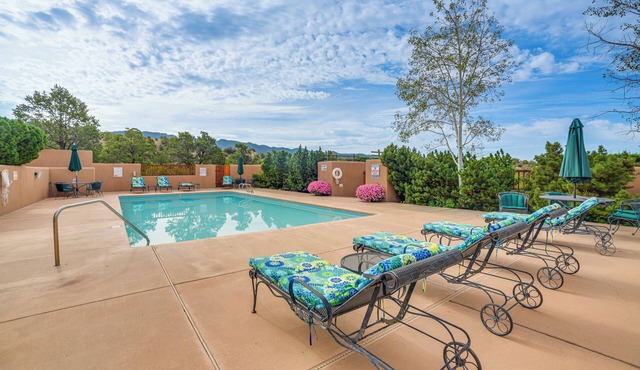 Heated Pool Access! Mtn-View Santa Fe Home, Patio