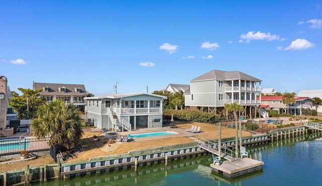 Inlet-Front Pond House w/Pool & Dock for Up to 10 Guests