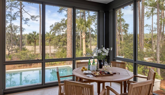 Luxe Interiors + Pool and Views overlooking Marsh