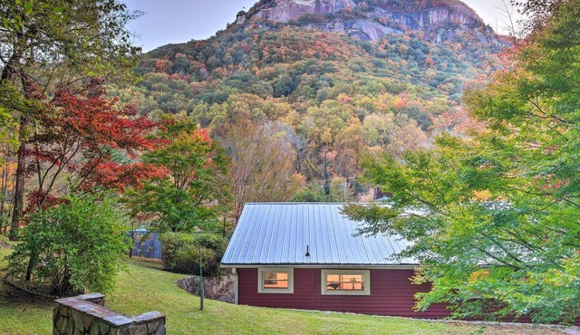 Mtn Views + Fire Pit: Serene Chimney Rock Abode