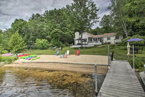 New Hampshire Home w/Private Beach, Dock & Rafts!