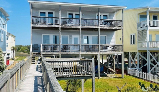 Oceanfront bliss awaits at Our Sand Dune, a spacious 5-bedroom retreat in Holden Beach.