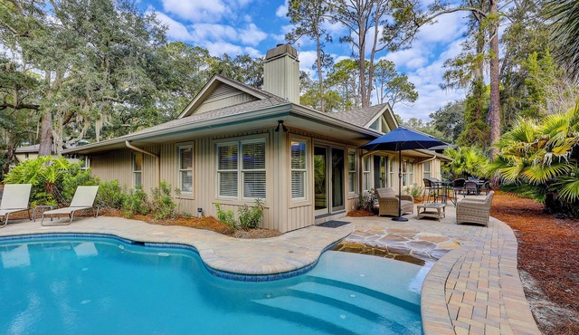 Spacious 4BR home in Sea Pines, Hilton Head Island, sleeps 10 comfortably.