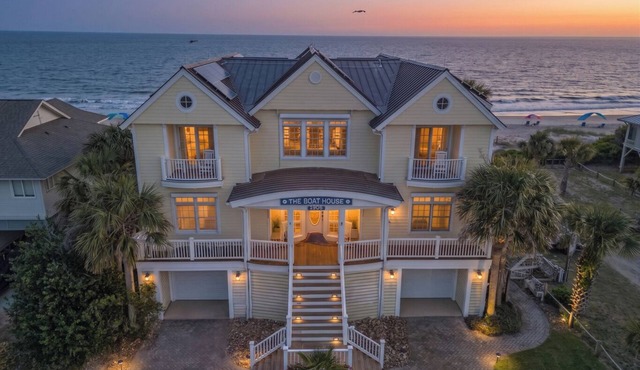 The OCEANFRONT Boat House! Just opened; 7 br/7 bath + so much more! 2027 POOL!