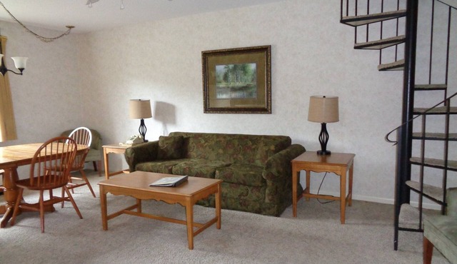 Two Level Condo Spiral Staircase, Fall in Love with Beech! in Beech Mountain