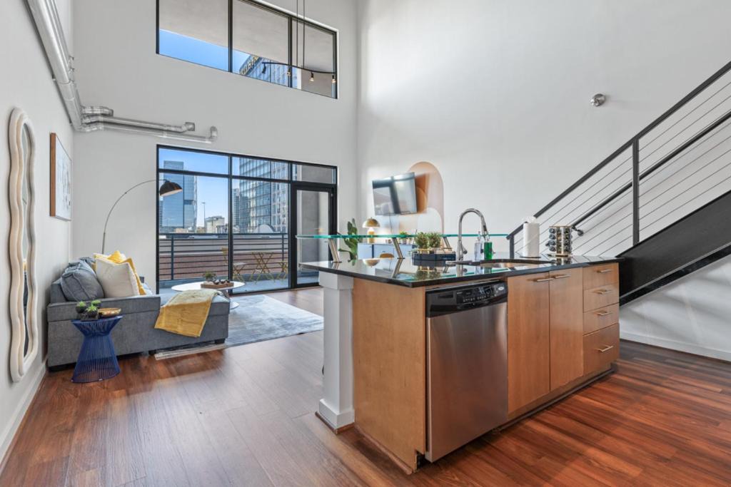 Atlantic Station Area Apartment | King and Queen 2-Story Loft with 2 Ensuite Baths and Private Balcony at Atlantic Station