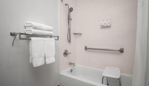 Queen Room with Bathtub w/Grab Bars - Mobility/Hearing Accessible/Non-Smoking