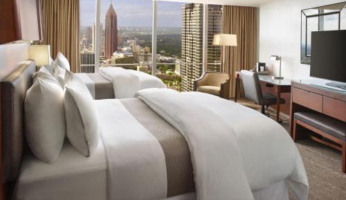 Guest room, 2 Queen, Limited view, Mid floor
