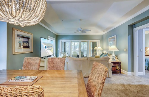 Palmetto Dunes Condo | Gorgeous oceanside 2 bedroom villa in Palmetto Dunes! Private Beach access