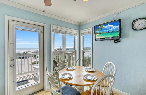 Galveston Condo | On the Beach. Balcony with Expansive Gulf and Sunset Views (1202)