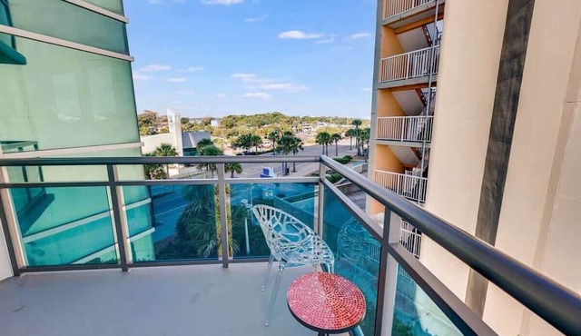 Waterfront condo with pool & hot tub