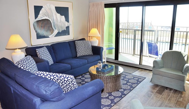 Oceanfront 3BR/2B Ground Floor condo at Springs Towers in Cherry Grove